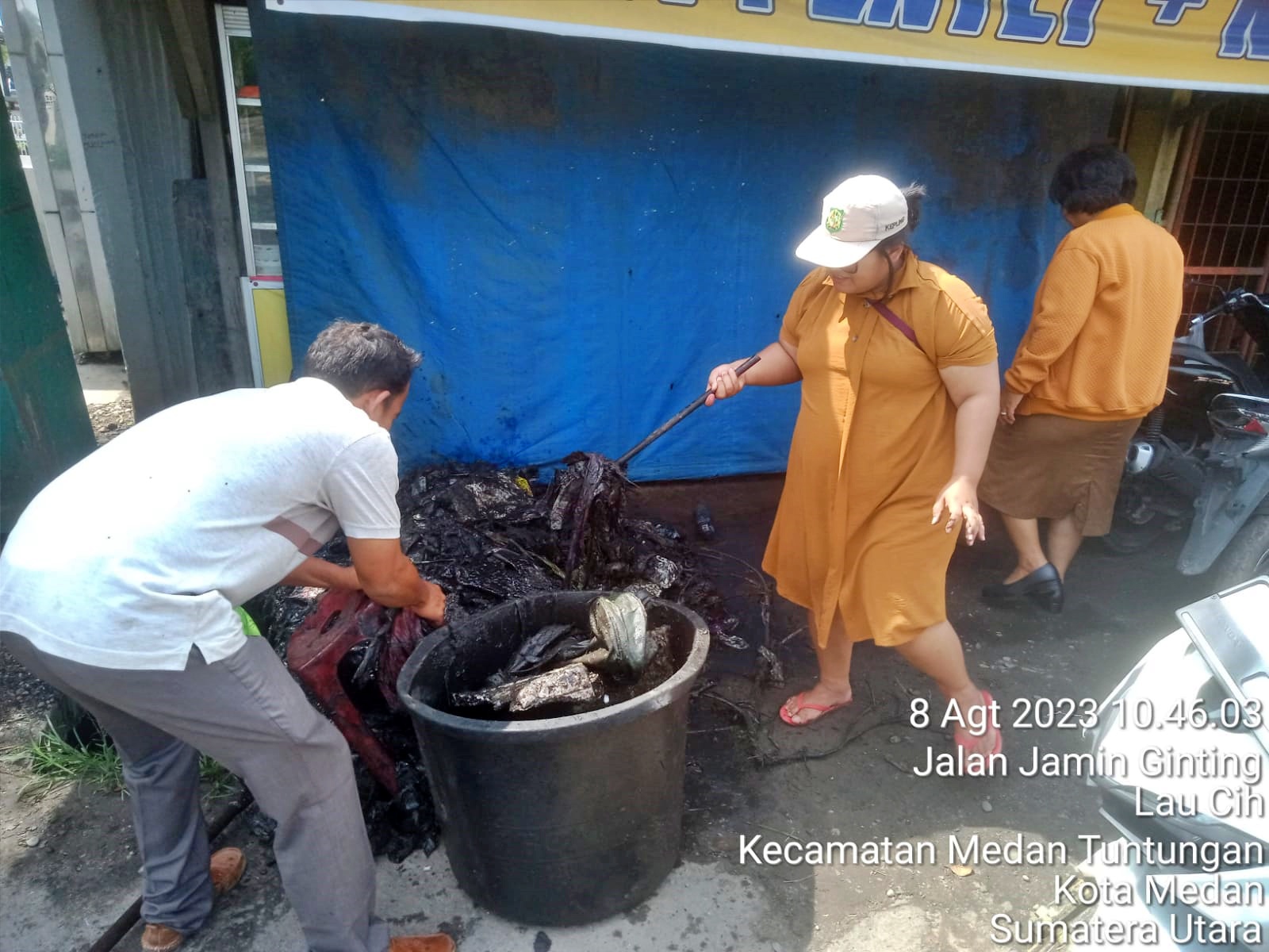 Antisipasi Banjir, Kel. lau Cih Lakukan Normalisasi Drainase